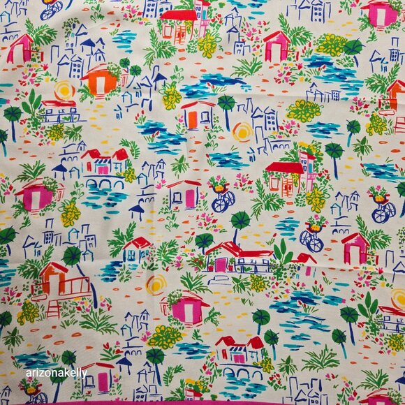 NWT Kate Spade Silk Scarf "Coastal Vacation" - Picture 3 of 6